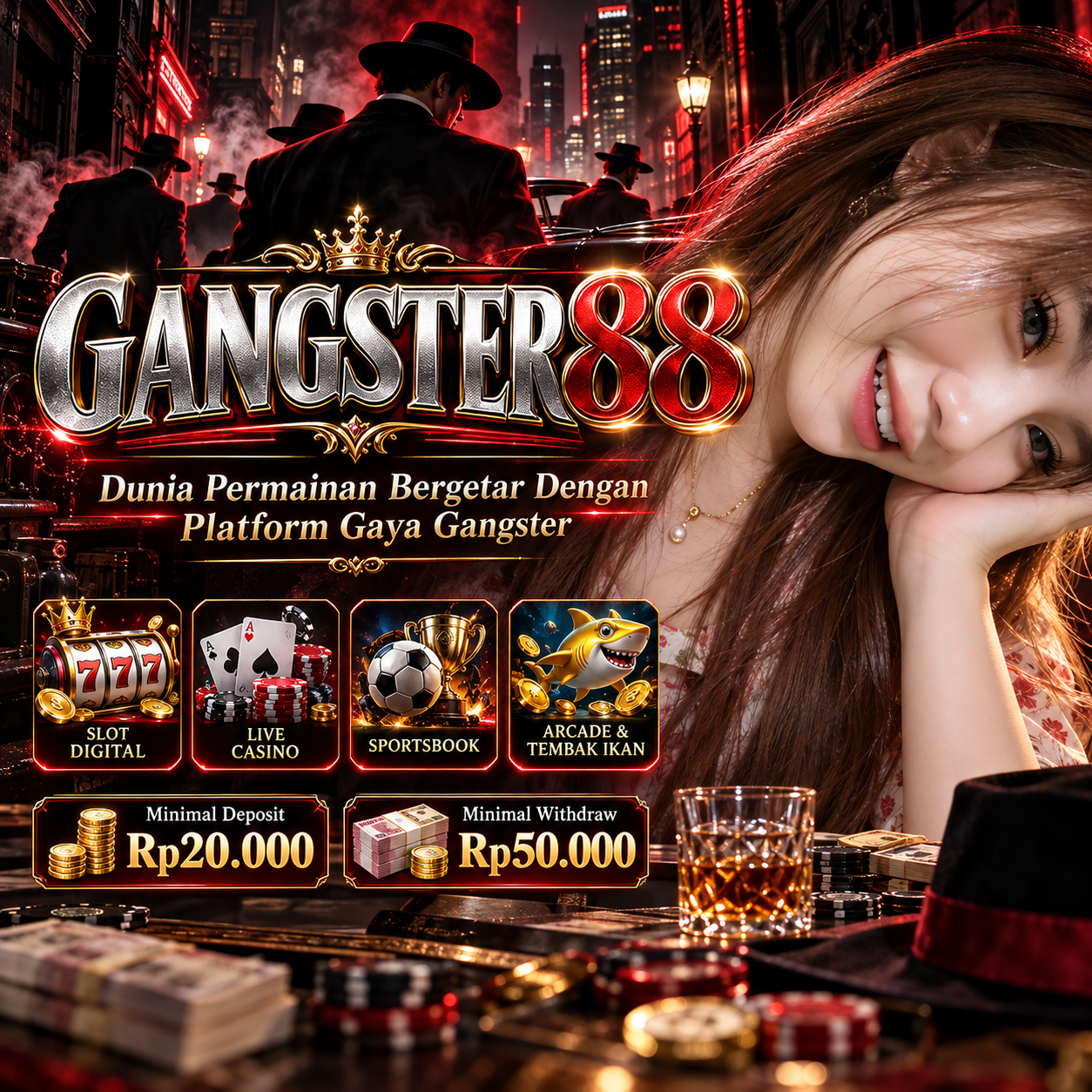 GANGSTER88 # Dunia Permainan Bergetar Dengan Platform Gaya Gangster