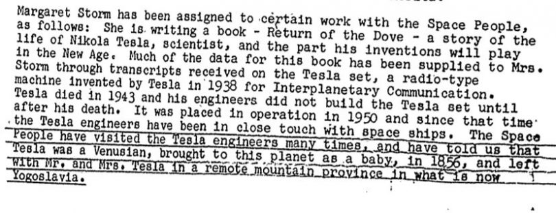 nikola tesla was an alien and came from venus its crazy but that says an fbi file