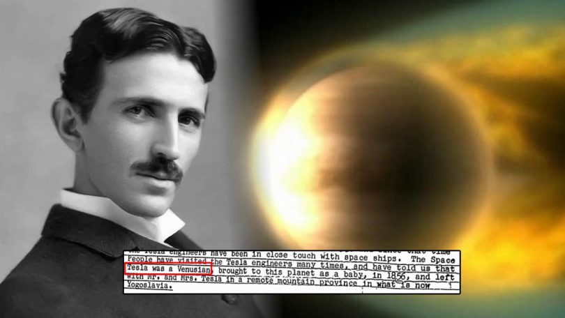nikola tesla was an alien and came from venus its crazy but that says an fbi file